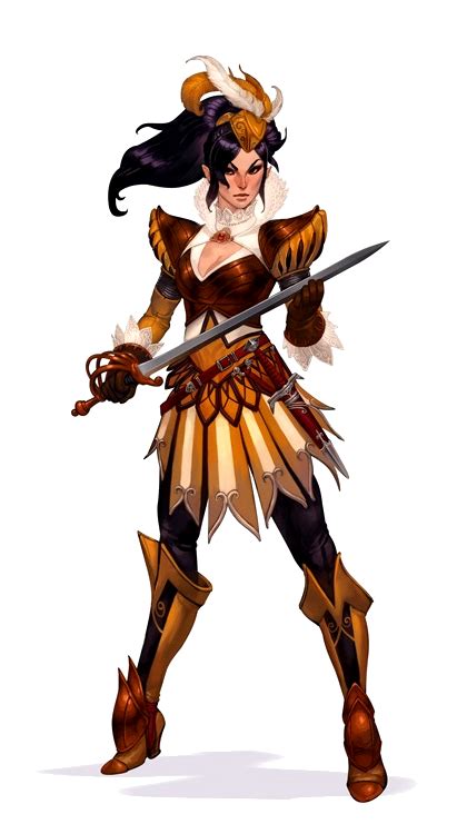 Female Half Elf Paladin Swashbuckler Pathfinder Pfrpg Dnd Dandd D20