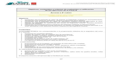 Objetivos Contenidos Y Criterios De Evaluación Y