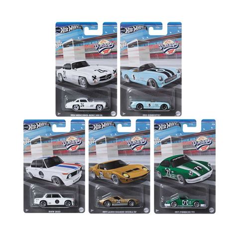 Hot Wheels Hrt Vintage Classic Car Series Bmw Porsche Lamborghini Pcs