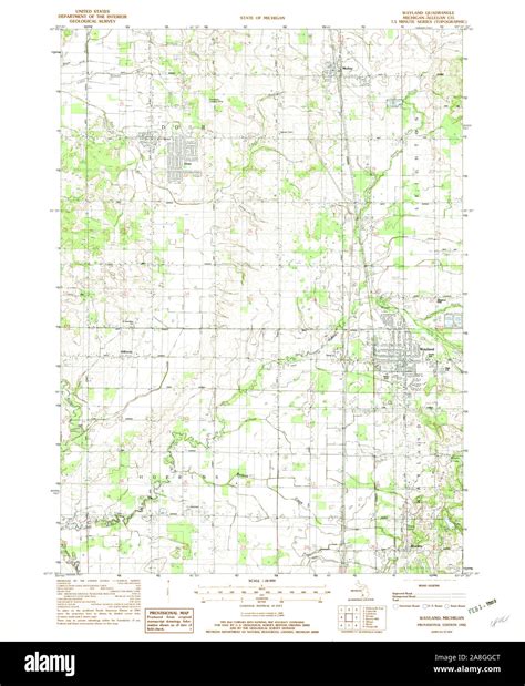 Wayland Michigan Map Cut Out Stock Images And Pictures Alamy