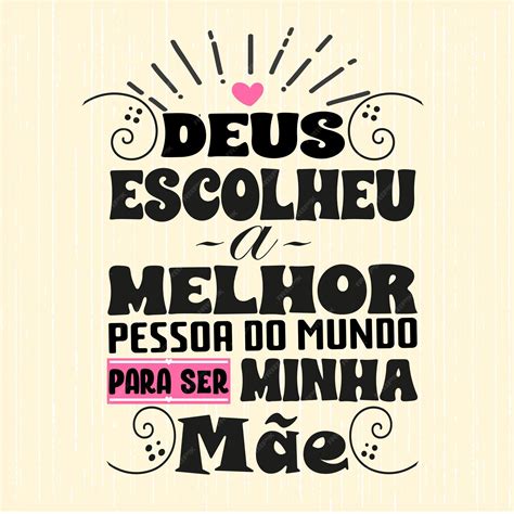 Premium Vector | Frase para o dia das Maes em portugues brasileiro