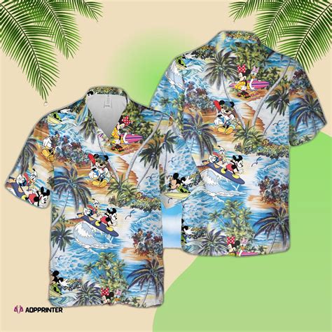 Disney Mickey Mouse Summer Button Up Hawaiian Shirt 2023 - Aopprinter