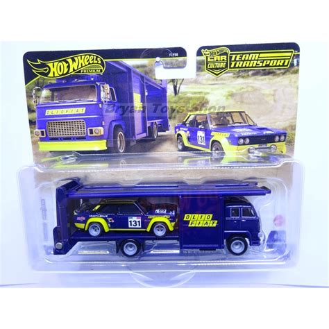Hot Wheels Team Transport Second Story Lorry Fiat Abarth Shopee Singapore