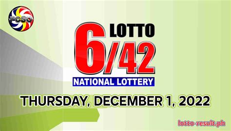 642 Lotto Result Today Thursday December 1 2022 Official Pcso