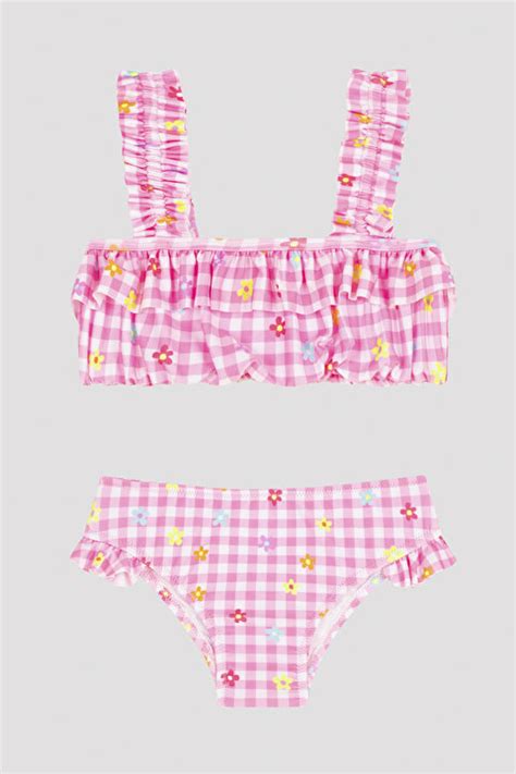 Kız Çocuk Daisy Frill Bandeau Bikini Takımı PLM Y H IY MIX Çok Renkli Penti