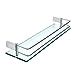 Sayayo Tempered Glass Shelf Bathroom Shelf With Rail Wall Mounted