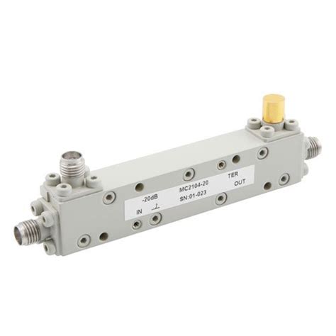 Sma Directional Coupler 20 Db 1 Ghz To 4 Ghz Rated To 50 Watts