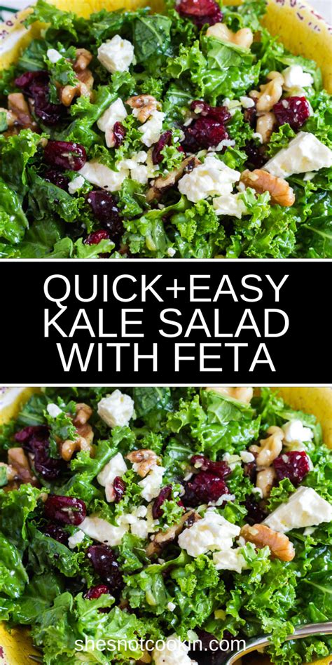 Quick Easy Kale Salad With Feta Artofit