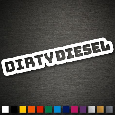 13331 Dirty Diesel Aufkleber 185x28mm Diesel Shocker Fun OEM JDM DUB ...