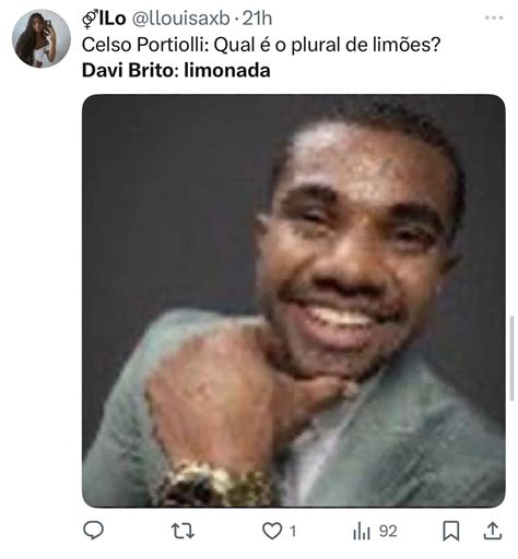 Davi Brito Meme - Davi Brito erra plural de 'limão' e vira meme nas redes sociais