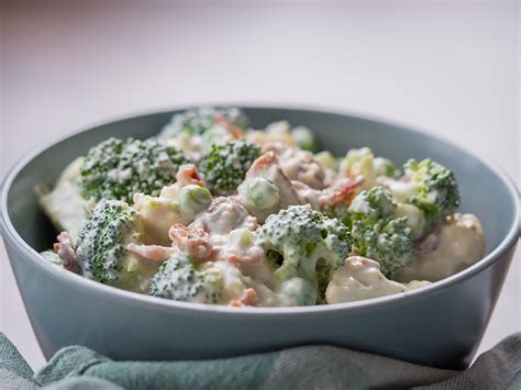 Creamy Broccoli Cauliflower Salad Tomatoes