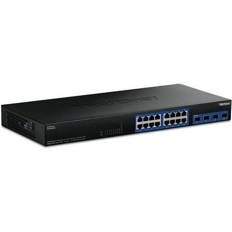 TRENDnet 20-Port 2.5G/Multi-Gig Switch with 10G SFP+ Ports, TEG-S50204, 16 x 2.5G RJ-45 Ports, 4 x 10G SFP+ Ports, 160Gbps, 1U Rack Mountable, NDAA TAA Compliant, Lifetime Protection, Black Visit the TRENDnet Store - 16 Ports - 2.5 Gigabit Ethernet, 10 Gigabit Ethernet - 2.5GBase-T, 10GBase-X - 2 Layer Supported - 38.88 W Power Consumption - Twisted Pair, Optical Fiber - 1U - Rack-mountable, Wall Mountable - Lifetime Limited Warranty - TAA Compliant