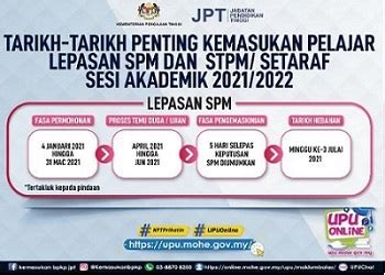 Permohonan Upu Online Dan Tarikh Penting Permohonan Kemasukan Pelajar