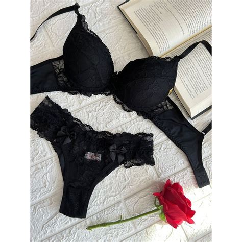 Lingerie Bojo Renda Conjunto Calcinha E Sutia Feminino Moda Intima Al A Regul Veis Shopee