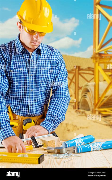 contractor  work stock photo alamy