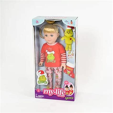 My Life As Poseable Grinch Sleepover Inch Doll Blonde Hair Blue Eyes