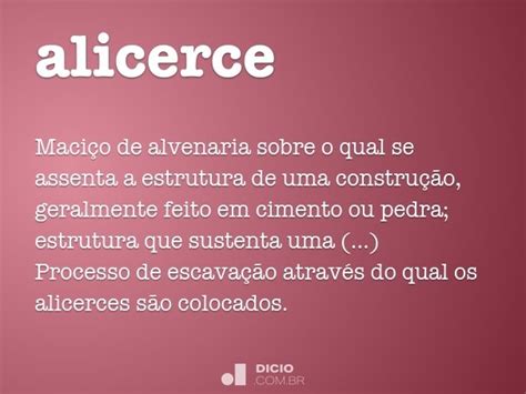 Alicerce Dicionário Online de Português