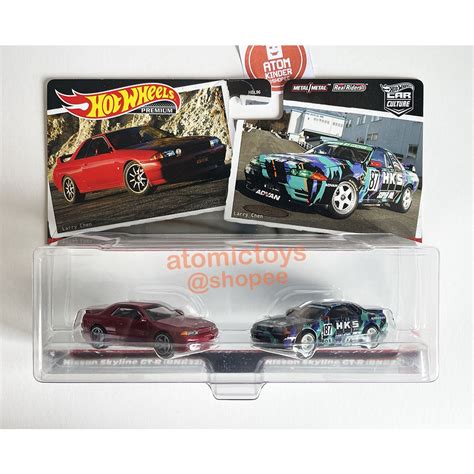 Hot Wheels Nissan Skyline Bnr R Twin Pack Premium Car Culture Japan Card Shopee Malaysia