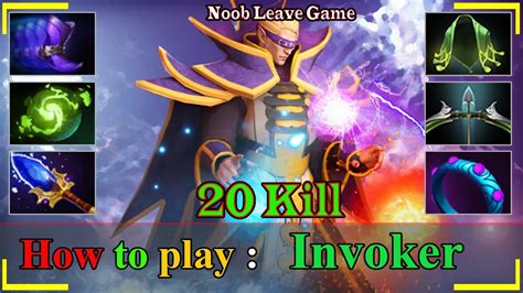 Godlike Invoker Safelane Ez Game 20 Kill Invoker Immortal Gameplay