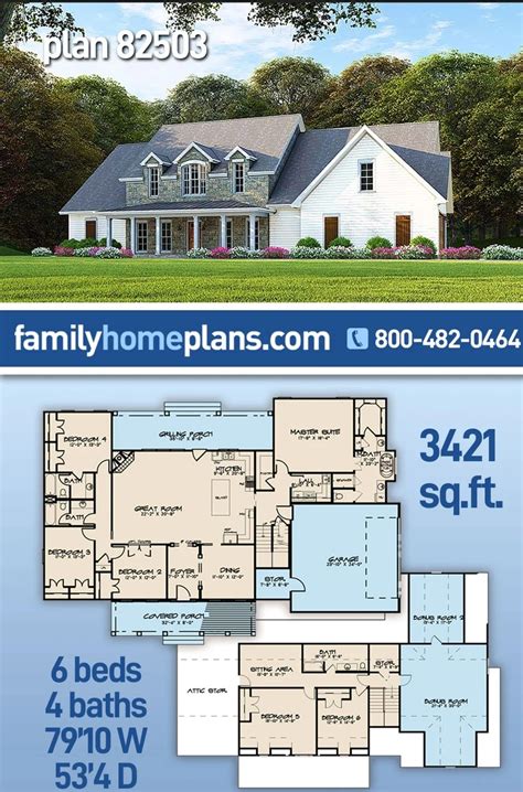 6 Bedroom Farmhouse Home Design Artofit