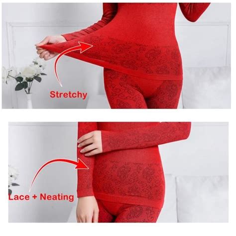 Ensembles de sous vêtements thermiques en dentelle pour femmes lingerie en forme de corps