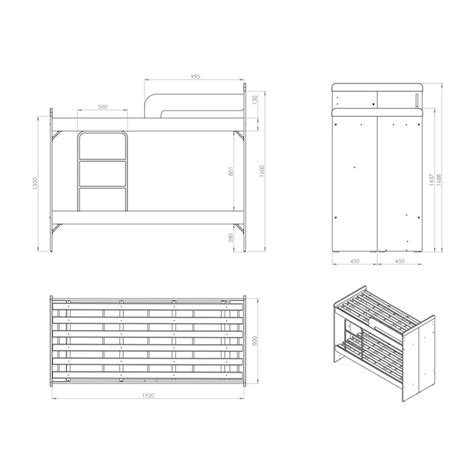 Cama Cucheta Con Escalera Integrada Y Carrocama Plaza