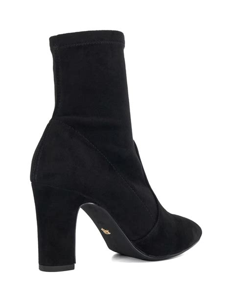 Wide Fit Suede Block Heel Sock Boots Dune London Mands