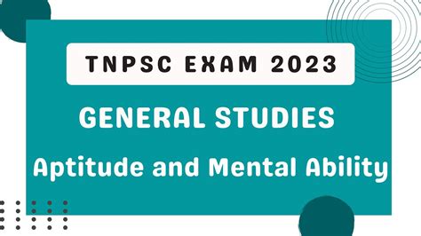 Tnpsc Exam Aptitude And Mental Ability Online Live Course Starts