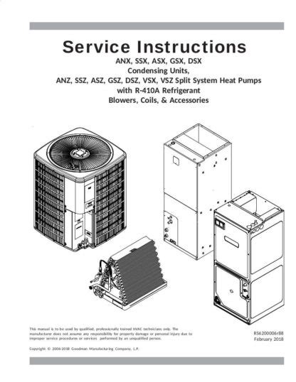 Goodman Air Conditioner Maintenance Manual