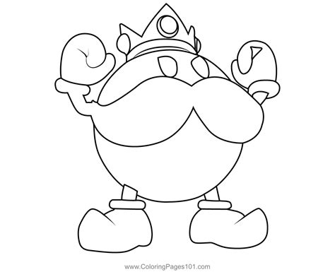 King Bob omb Mario Kart Coloring Page for Kids - Free Mario Kart ...