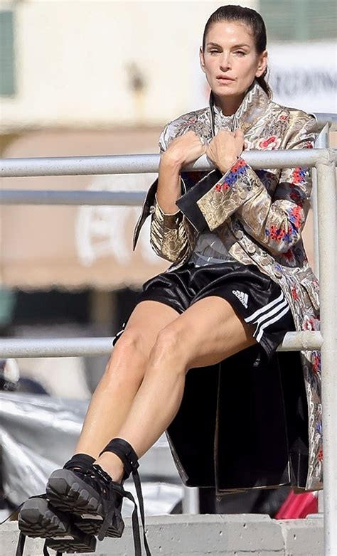 Ageless Beauty Cindy Crawford 51 Shows Off Her Toned Legs During New