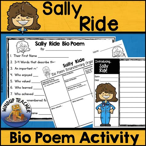 Sally Ride Biography Poem Writing Activity | Made By Teachers