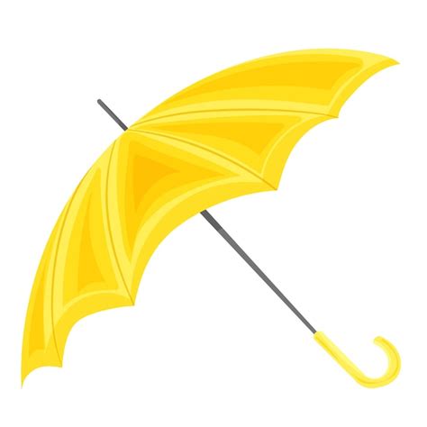 Premium Vector Yellow Umbrella On White Background Isolated Vector