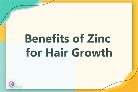 Benefits of Zinc for Hair Growth - A center for curly hair