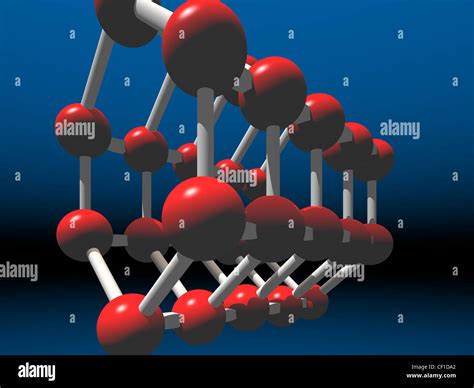 Chemical Structure Of A Water Molecule Banque De Photographies Et D