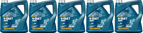 MANNOL 4 Takt Agro SAE 30 5x 4l 20 Liter Gartenbedarf Mannol Öl