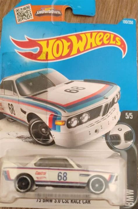 Hot Wheels Bmw 3 0 Csl Race Car 73 Dhp29 Crazy 4 Diecasts