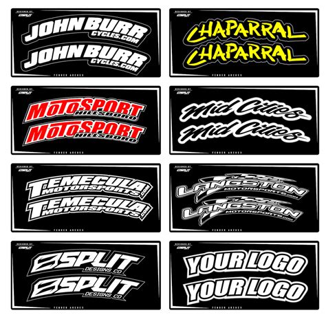 ARCHED FENDER DECALS 2 SETS Split Designs Co