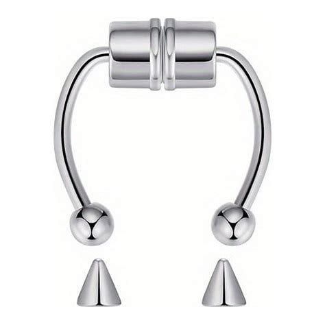 stainless steel magnetic nose ring  men strong  comfortable