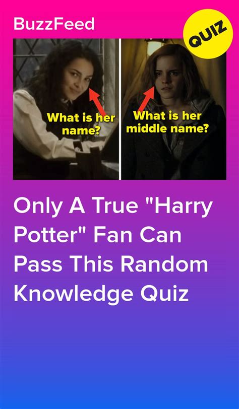 Only A True Harry Potter Fan Can Pass This Random Knowledge Quiz Artofit