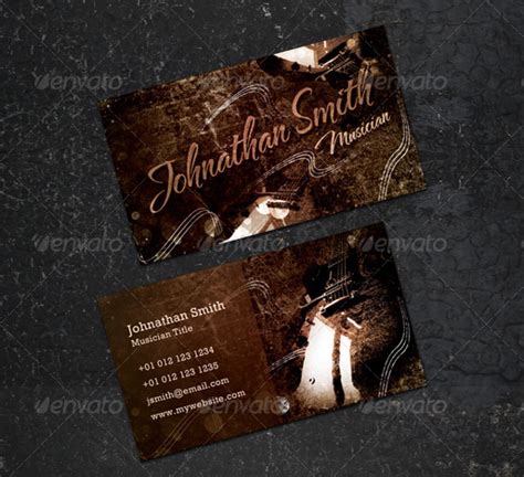 26 Music Business Card Templates Psd Ai Word