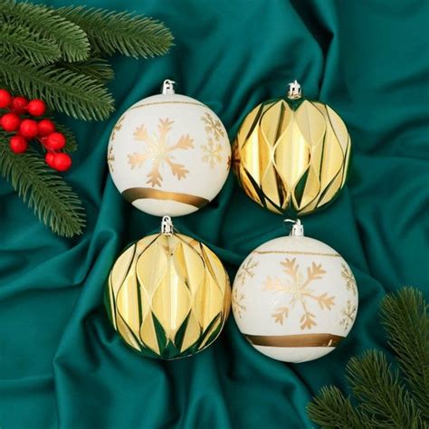 Набор ёлочных шаров Зимнее волшебство "Новогодний", диаметр 10 см ...