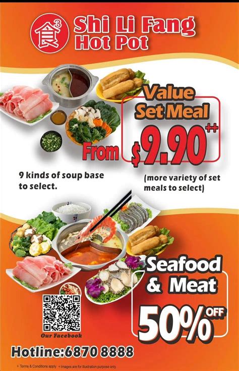 Shi Li Fang Hot Pot Promotion Off Meat Seafood Items Set Meal From July