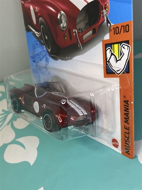 New Hot Wheels Shelby Cobra S C Red Muscle Mania Off