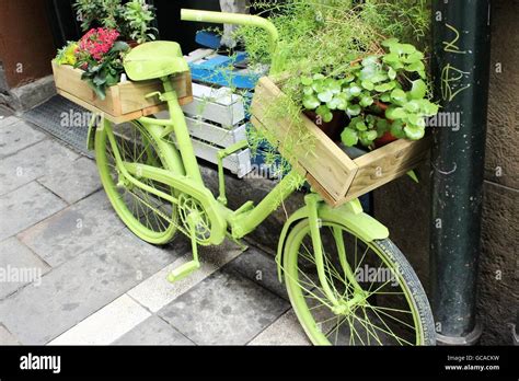 Green Bicycle Hi Res Stock Photography And Images Alamy