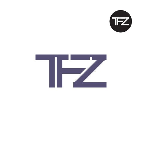 letter tfz monogram logo design  vector art  vecteezy