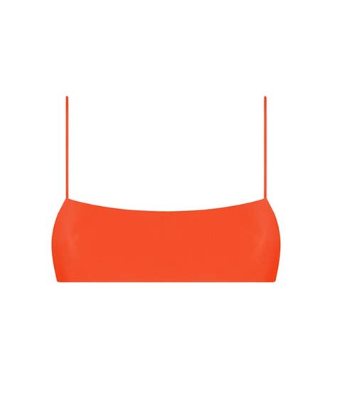 Orange Bikini Tangerine Minimal Crop Ark Swimwear