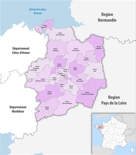 Cantons Du D Partement D Ille Et Vilaine