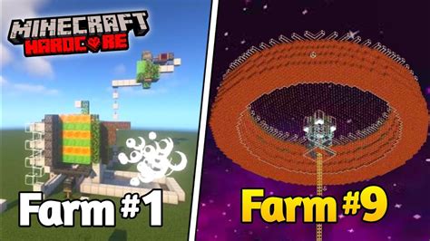 How I Build All Farms In My Hardcore World Minecraft Hardcore 6