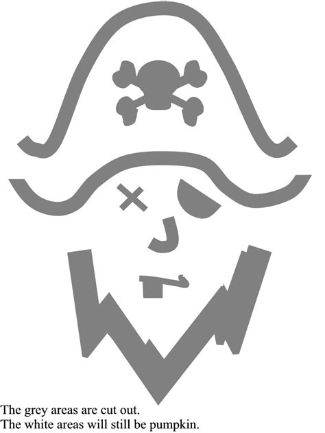 Pirate Pumpkin Carving Designs Halloween Stencils Pumpkin Halloween